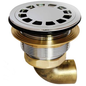 Sifone per lavabo t.b.t. in cromo e ottone.