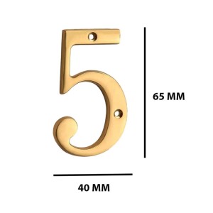 Numero civico acciaio 5
