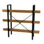 Scaffale in metallo e legno Achille 3 piani 120x28x108 cm_5