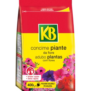 Concime per gerani KB, sacco da 400L per piante fiorite.