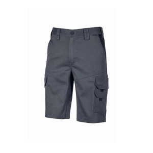 Pantaloni corti da lavoro in cotone elasticizzato Bonito grey iron M