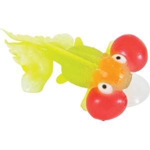 Decorazione colorata per acquario t.b.t. con grandi occhi e pinne.