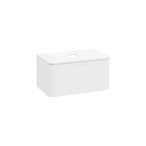 Mobile bagno base lavabo sospeso 1 cassetto Integra Round 80 cm matt white