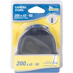 t.b.t. Camera d'aria per bici, misura 200 x 45-50, con valvola Schrader per monopattini.