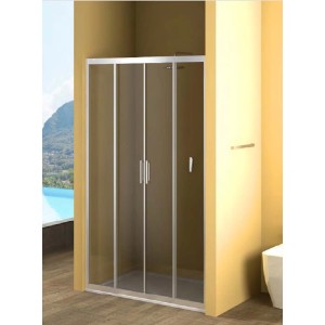 Box doccia t.b.t. con porta scorrevole, telaio argento. Categoria: Porte doccia.