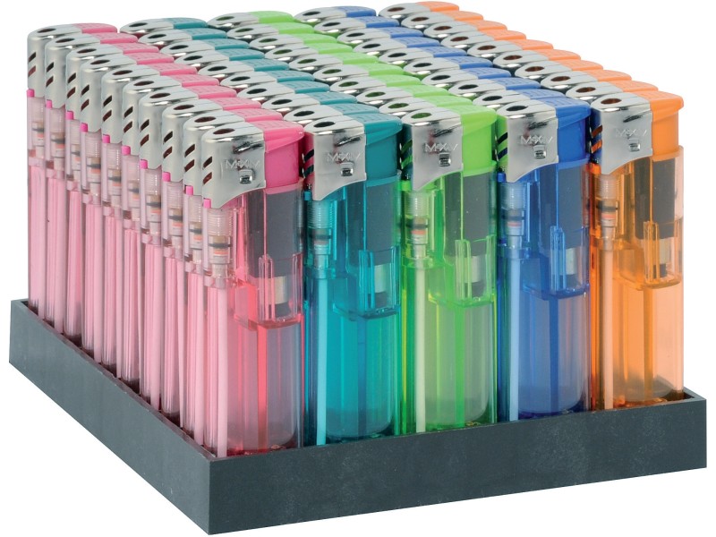 Accendino Bic - ricaricabili - colori assortiti - 6 cm