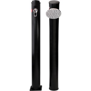 Summer Fun Doccia solare Menorca, 2 pezzi, 20 l, in plastica nera. Ideale per il giardino.