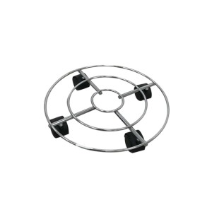 Carrello multiuso rotondo filo metallo Ø 30 cm portata 50 kg