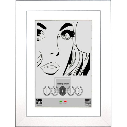 Cornice da muro Boyd con passpartout bianco 25x35 cm