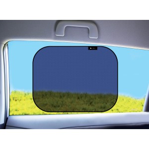 t.b.t. parasole per interni auto, tessuto a rete blu.
