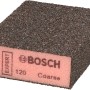 Spugna abrasiva Bosch Expert per legno e vernice, 96x26x69 mm, grana grossa.