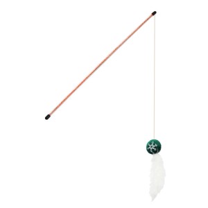 t.b.t. Gioco per gatti con piuma e pallina