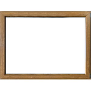 Finestra in PVC t.b.t. con telaio effetto legno.