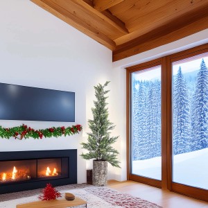 Albero di Natale artificiale mini H 80 cm