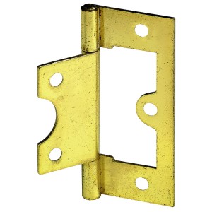 Cerniera per ante a persiana Hettich, 38x20 mm, acciaio ottonato, set da 2 per mobili.