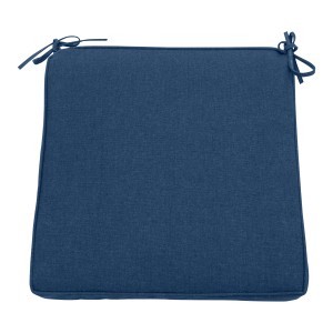Cuscino per sedia da giardino t.b.t. blu con lacci.