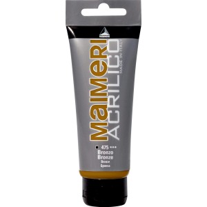 Tubo di colore acrilico Maimeri Acrilico, tonalità bronzo.
