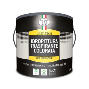 Secchio di pittura Tixe Idropittura Trasparente Colorata per interni, traspirante.