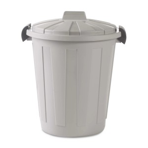 Cestino grigio con coperchio, categoria: Contenitori.