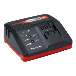 Einhell Power X-Charger 18V caricabatterie rapido per batterie Power X-Change con indicatore di carica.