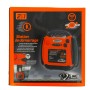 Avviatore di emergenza XL Tools arancione/nero, confezionato in scatola.