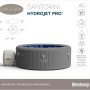 Bestway LAY-Z-SPA Santorini HydroJet Pro, vasca idromassaggio gonfiabile grigia per 7 persone.