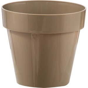 Vaso per piante marrone per interni ed esterni.