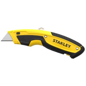 Cutter Stanley giallo con manico nero.