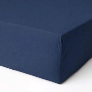 Lenzuola sotto con angoli tinta unita 90x200 cm blu