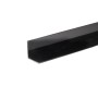 Profilo angolare nero Arcansas in PVC disuguale, 15x1000 mm.