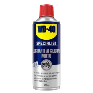 WD-40 Specialist Lucidante al silicone per moto, bomboletta da 400ml per la cura dell'auto.