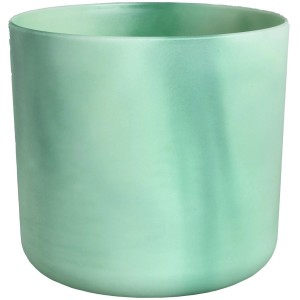 Vaso per fiori Elho Ocean Collection, Ø 18cm, verde pacifico. Portavaso in plastica riciclata con effetto marmorizzato.