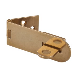 Chiavistelli t.b.t. color ottone con occhiello per fissare porte e cancelli.