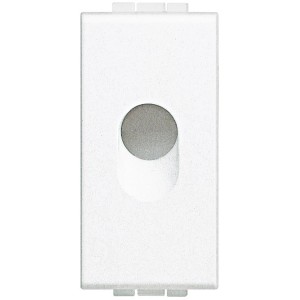 Placca bianca t.b.t. per interruttori e prese.