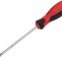 Cacciavite a taglio 5,5 mm x 125 mm con manico rosso e nero.