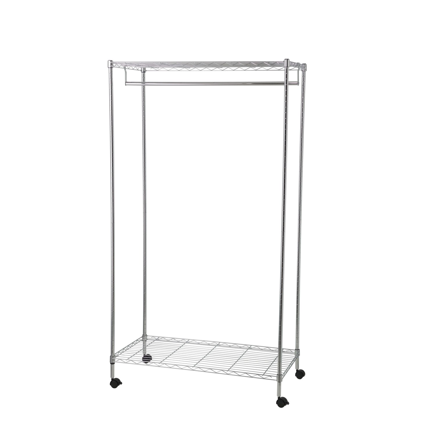 Appendiabiti Portatile In Acciaio Inox 3 Aste - Regolabile Da 106 A 182 Cm Con 4 Ruote Pieghevoli - Capacità 272 Kg