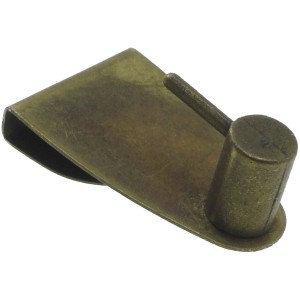 Supporto in metallo per bastone per tende a vetro, per il fissaggio al telaio della finestra.