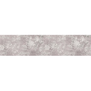 Paraschizzi t.b.t. con motivo floreale in grigio e bianco.