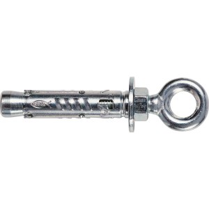 Tassello in metallo con occhiello per fissaggi. Categoria: Tasselli.