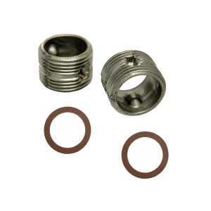 t.b.t. per installazione riscaldamento: Due nippli filettati e anelli di tenuta.