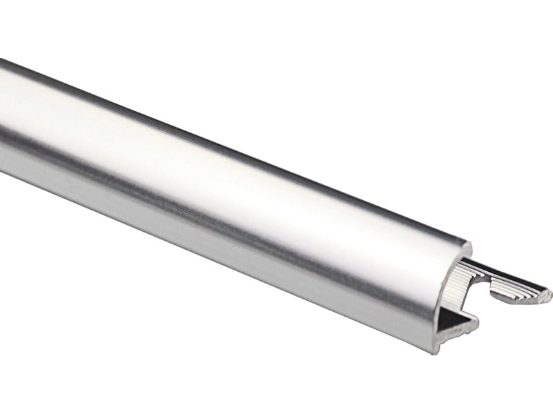 Profilo Terminale In Alluminio Alberts 1000mm - Anodizzato Argento Autobloccante - Foto 2