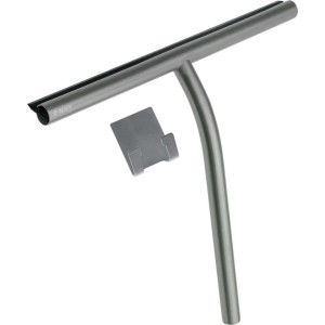 Raschietto acqua acciaio gomma con gancio Idrostile 261 mm titanio