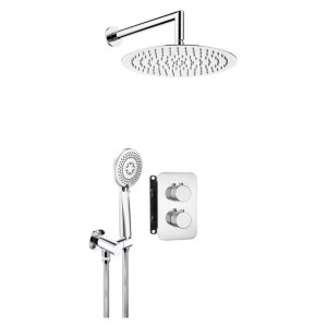Set doccia termostatico incasso Idrostile Camarioca box 300 mm cromo