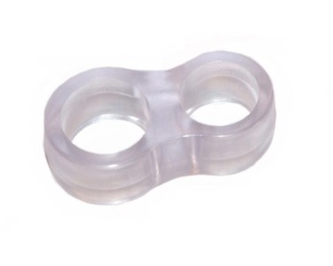 Paracolpi per maniglie trasparenti in silicone 30 mm x 60 mm 4 pz (0)