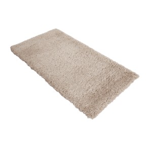 Tappeto a pelo lungo beige rettangolare