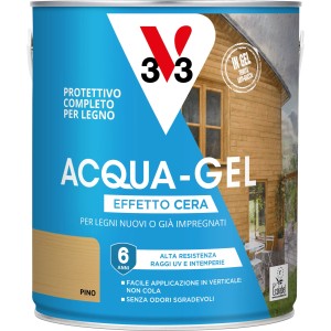 Smalto ad acqua gel protettivo per legno V33 pino 2,5 l