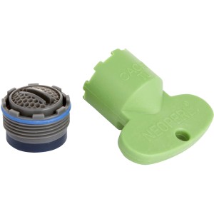 t.b.t. Rompigetto con chiave di montaggio per rubinetti, grigio/verde.