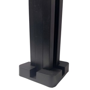 Copripalo in plastica 2 pz 12,5x3 cm nero