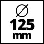 Simbolo per diametro disco 125 mm per smerigliatrice angolare Einhell.