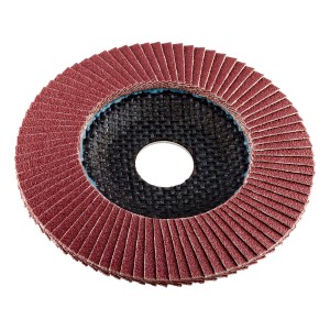 Disco lamellare LUX, 115 mm, grana K80, per smerigliatrici angolari. Ideale per legno e plastica.